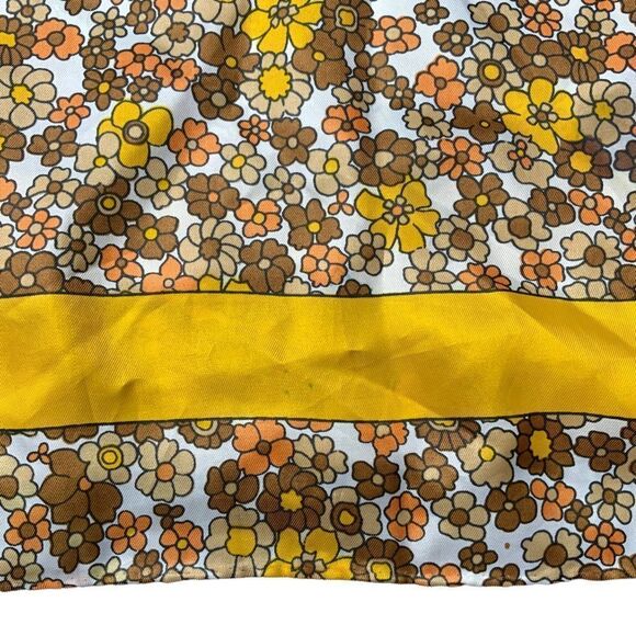 Vintage polyester rectangle scarf - Picture 3 of 5
